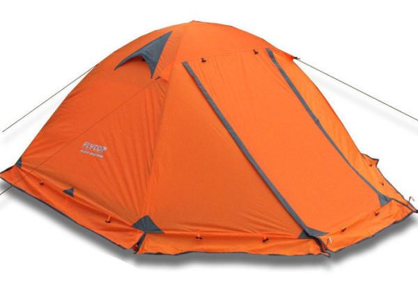 2 Person Orange PU3000MM Coated 210T Polyester Aluminum Frame Watertight Pop Up
