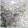 Buy cheap Stainless Steel Silver Mosaic Tiles Bathroom 8mm Metallic Penny Tile Grand Metal from wholesalers