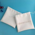 Pu Leather Screen Printing satin Drawstring Bags