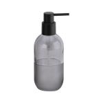 Grey Glass Bathroom Vanity Accessories Round Five Piece Set With Soap Dish For