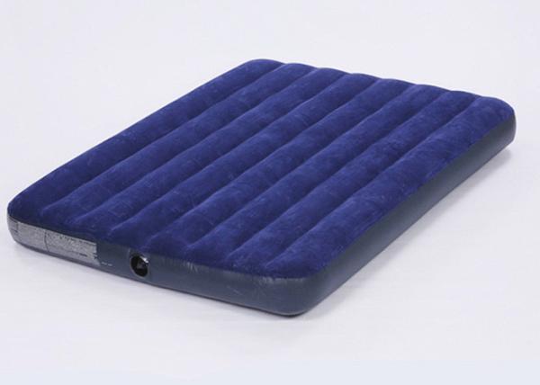 Buy cheap Travel Camping Low Air Mattress Blue Color Flocked Surface 13 . 6KG Gross Weight from wholesalers