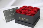 Valentines Day Gifts Preserved Roses Gift Eternal Rose In Square Flower Box That