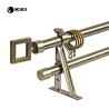 Buy cheap Classic Double Pipe Curtain Rods Antique Brass Color For Home Decoration from wholesalers
