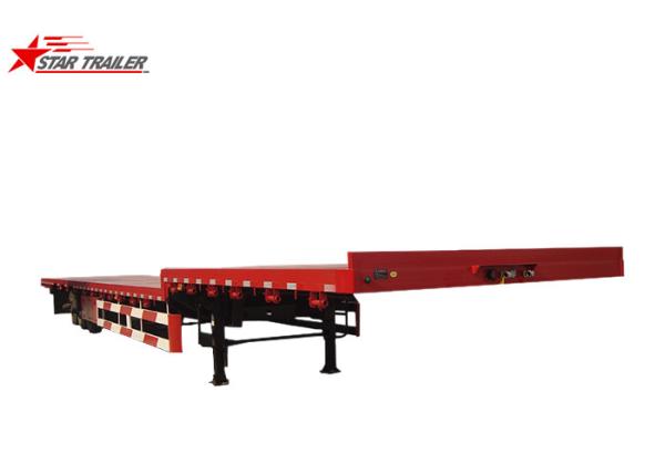 Buy cheap High Capacity Drop Deck Flatbed Trailer 7000 Kg For Cargo Delivery from wholesalers