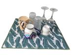 Printing Kitchen Microfiber Dish Drying Mat 100% Polyester