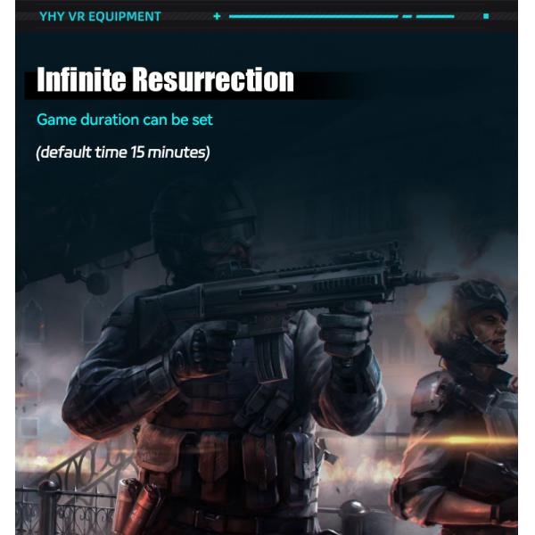 YHY New Launched 4 Players VR Shooting Simulator with 360 Free Roam and Multiplayer Games