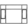 Buy cheap Double Glazed Aluminum Tilt-Turn Casement Windows For Hanging Curtain In Bedroom from wholesalers