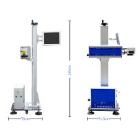 Buy cheap High Speed 30W 60W CO2 Fly Laser Marking Machine CE ISO product