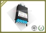 Black 24 Fiber Optic Distribution Box MPO / MTP OM3 LGX For LC Adapter