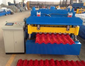 Buy cheap Steel Step Tile Making Machinery / Glazed Tile Cold Rolled Forming Machine from wholesalers