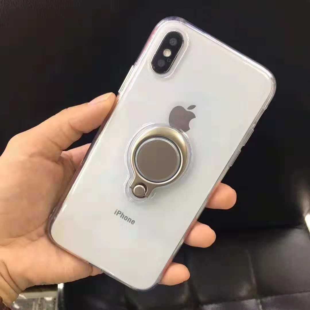 Color Clear Ring Magnetic Car Mount Holder Soft TPU Case Back Cover For Xiaomi Redmi NOTE6 Pro Redmi6/Redmi6A MI8SE S2