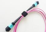 MTP / MPO Fiber Optic Patch Cord OM4 40G Twelve Cores 3MM LSZH Jacket