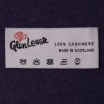 Buy cheap End Fold Damask Woven Sewing Labels Size Tags White Background With Black Text from wholesalers