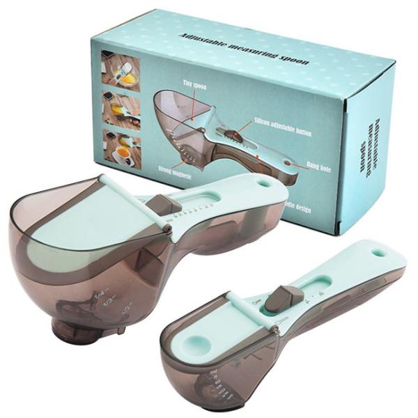 Buy cheap Plastic Adjustable Measuring Cups And Spoons Measuring Tablespoon Teaspoon from wholesalers