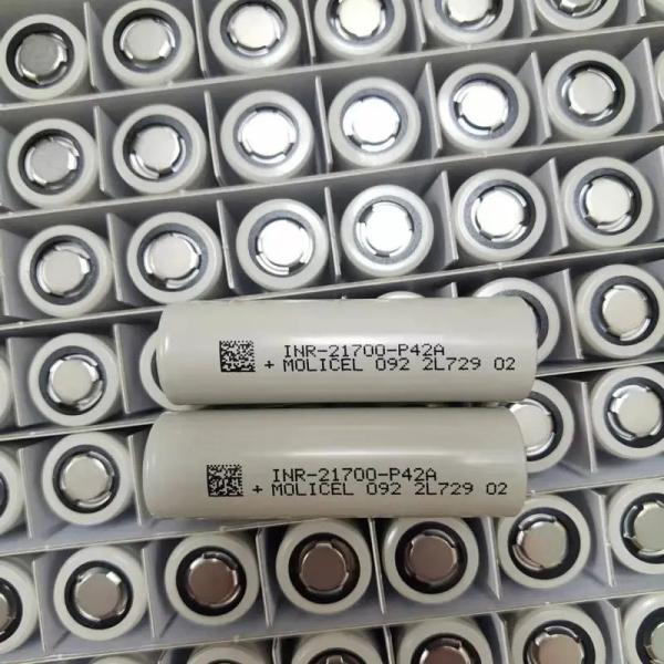 Buy cheap 100% Original 21700 P42A Drone Battery 4200mAh with high capacity MOLICEL 21700-P42A 21700 30A discharge P42A from wholesalers