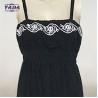 Buy cheap Women black batwing sleeve embroidery elegant dress ladies executive dresses sexy for women from wholesalers