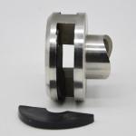 Round shape glass to glass connector clamps, material SS304, finishing satin or