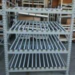 4.5T Roller Storage Rack SGS Gravity Flow Shelving Systems Silver