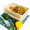 Buy cheap 650ml capacity environmentally friendly biodegradable corn starch disposable fast food container with lid from wholesalers