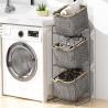 Buy cheap 3 Tiers Japanese Bathroom Organizer Storage Rack With Woven Baskets from wholesalers