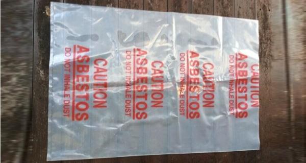 Buy cheap PE packing bag for Asbestos fibers, large size thicker LDPE asbestos remove bags, Large Asbestos Waste Removal Bags, pac from wholesalers