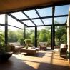 Buy cheap Sustainable Modern Glass House UV Protection Glass Sunroom from wholesalers