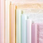 50cm X 70cm Flower Wrapping Paper Waterproof Elegant Pearl Rolls