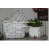 Buy cheap 2016 new style wicker garden baskets round shape willow garden plants basket wood piece from wholesalers