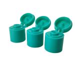 Green PP 15/415 Plastic Bottle Flip Top Cap For Makeup Remover