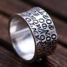 Buy cheap Men Retro Sterling 925 Silver Engraved Words Cross Band Style Ring (XH051940W) from wholesalers
