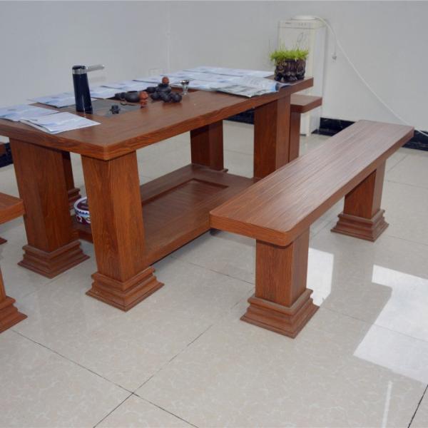Buy cheap Wooden Grain Classic Aluminum Chair Eco Friendly Waterpoof Furniture from wholesalers