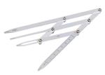 Tattoo Accessories Stainless Steel Golden Mean Eyebrow Divider , Eyebrow Ruler