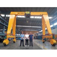 Buy cheap 80t Lifting Capacity Rubber Tyred Gantry Crane 380VAC 50HZ Power Supply product