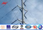 8 Sided Double Circuit Galvanized Steel Pole For 165kv Electrical Transmission