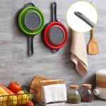 Washable Pasta Silicone Collapsible Colander Strainer Silicone Kitchen Utensil