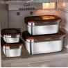 Buy cheap OEM Metal Food Storage Containers 3500ml Stainless Steel Sealed Containers from wholesalers