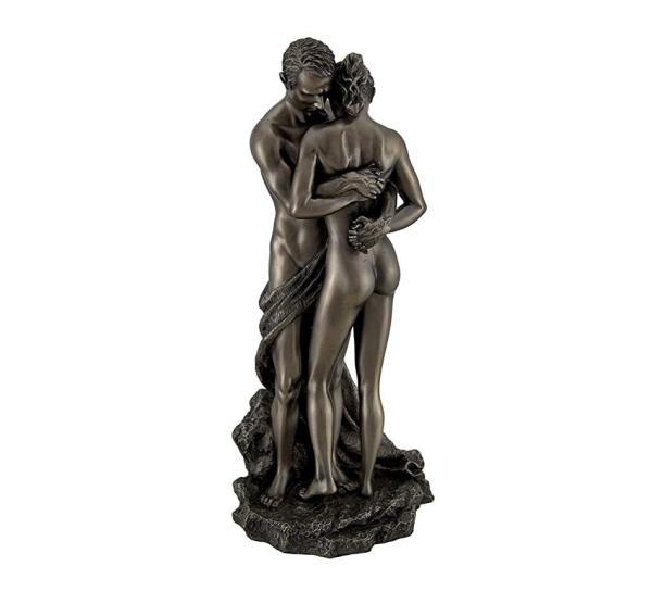 Buy cheap Modern Cast Bronze Sculpture Nude Kissing Couple Statues For Public Decoration from wholesalers