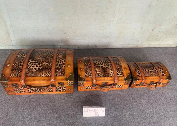 Buy cheap L45x33.5x20.5 SENMIN Plywood PU Wooden Suitcases from wholesalers