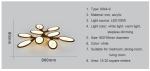 Simple bedroom ceiling lights for Living room Bedroom Kitchen (WH-MA-63)