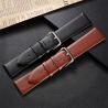 Buy cheap Black brown watchband Leather Men Women Watch Band 12 14 16 18 20 22 24mm Wrist Watch Strap On Belt Bracelet Metal B from wholesalers