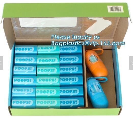 30 Count star seal leak proof corn starch made compostable custom dog poop bags,