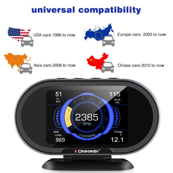 Buy cheap OBD Gauge Display Konnwei Car Diagnostic Obdii Scanner from wholesalers