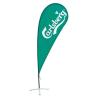 Buy cheap 65g fabric Teardrop Beach Flag , Aluminum Pole Advertising Feather Flags from wholesalers