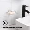 Buy cheap No Drilling Wall Mounted 304 Rustproof Stainless Steel Square Soap Dish Holder for Bathroom and Kitchen from wholesalers