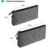 Buy cheap ProCase Pencil Bag Pen Case, Felt Students Stationery Pouch Zipper Bag For Pens, Pencils, Highlighters, Gel Pen, Markers from wholesalers