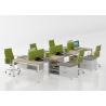Buy cheap Maple Color Wooden Office Workstation Desk Furniture Melamine Partition 6 Person from wholesalers