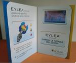 EU Hard Cover Video In Print Brochure , Multi - Player Recharging Video Booklets