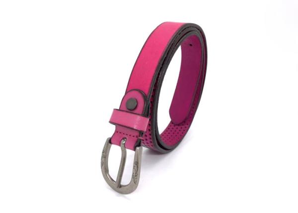 Buy cheap Lead Free pink Womens Genuine Leather Belt With Alloy Pin Buckle from wholesalers