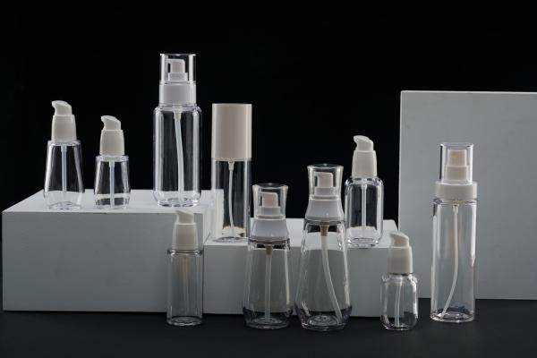 Buy cheap Luxury Plastic Cosmetic Bottles Thick Wall Transparent 30ml 60ml 100ml Sprayer from wholesalers