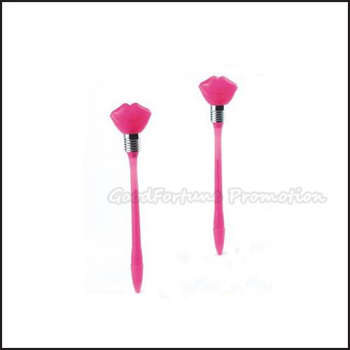 Buy cheap Hot Sale Cheap Promotional printed logo led light Mouth Shape ballpoint pen gift from wholesalers